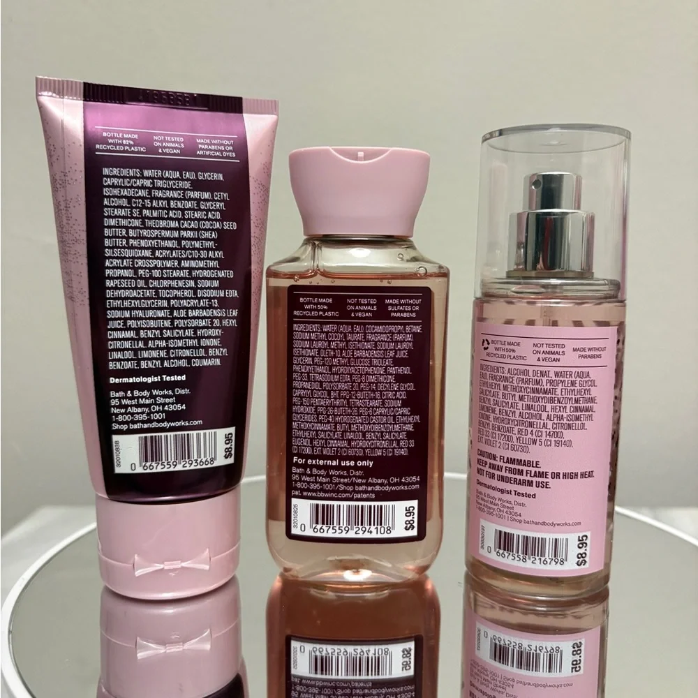 3pcs BATH & BODY WORKS A THOUSAND WISHES TRAVEL SET NWT - Picture 2 of 5